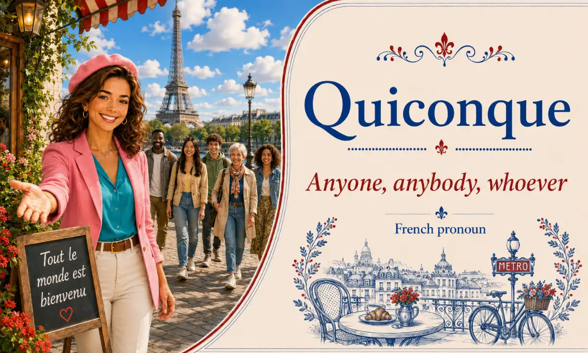 Quiconque – Anybody, anyone, whoever – French Pronoun – French Word of the Day