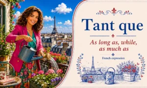 Tant que – As long as, while, as much as – French expression – French Word of the Day