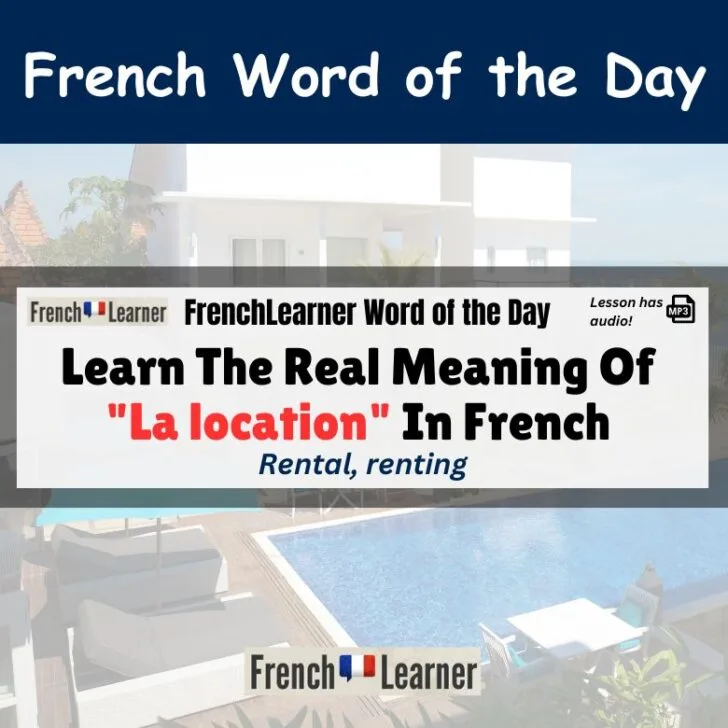 Learn The Real Meaning Of “La location” In French