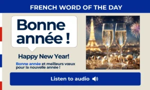 Bonne année – Happy new year – French Word of the Day