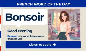 Bonsoir – Good evening – French Word of the Day