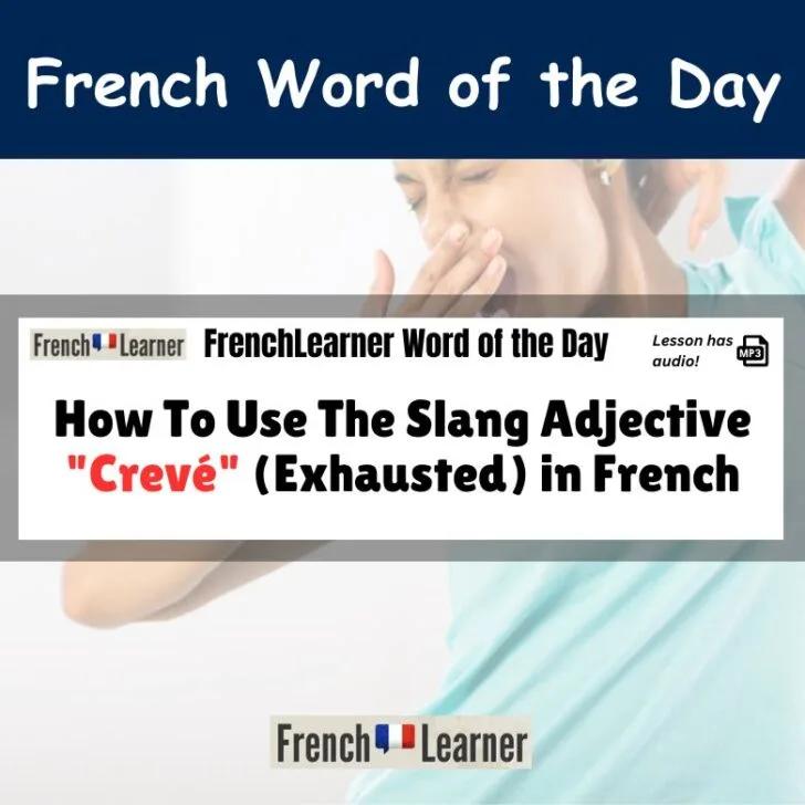 How To Use The Slang Adjective “Crevé” (Exhausted) in French