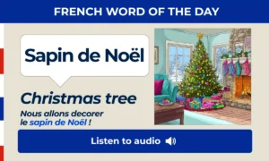 Sapin de Noël – Christmas tree – French Word of the Day