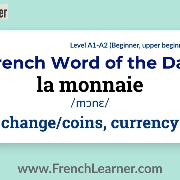 La Monnaie (Change/coins, currency)
