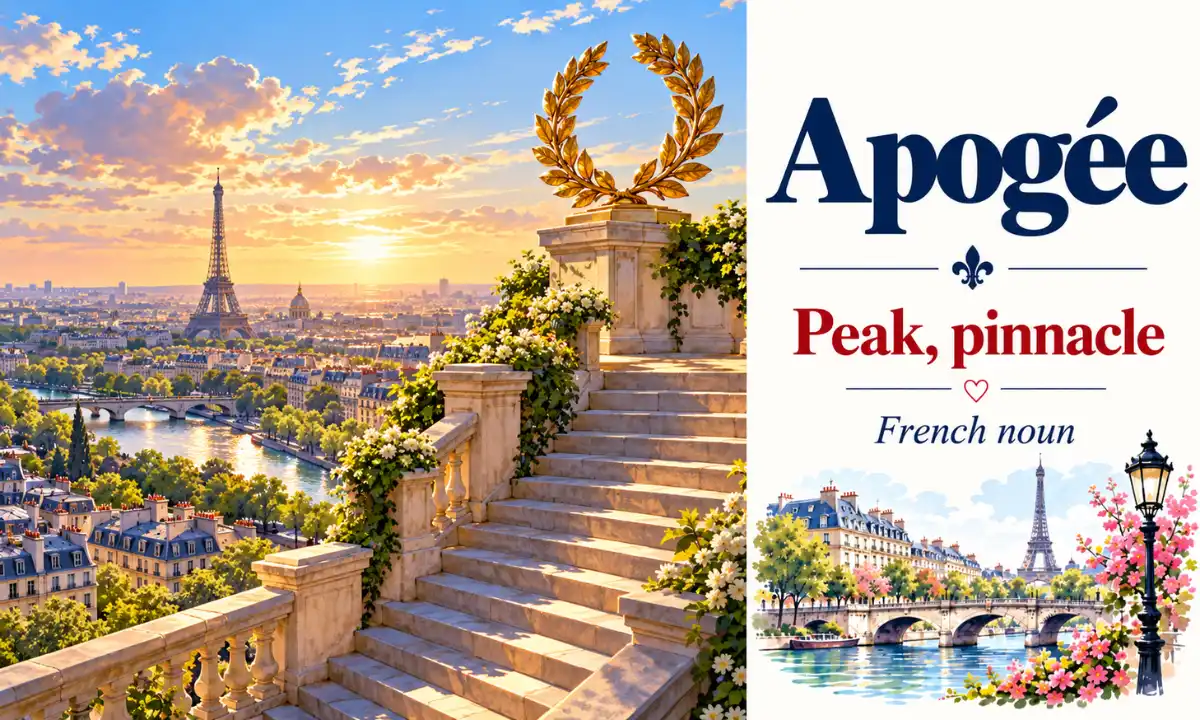 Apogée – Peak, pinnacle – French noun