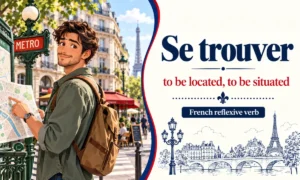Se trouver – to be located, to be situated – French reflexive verb