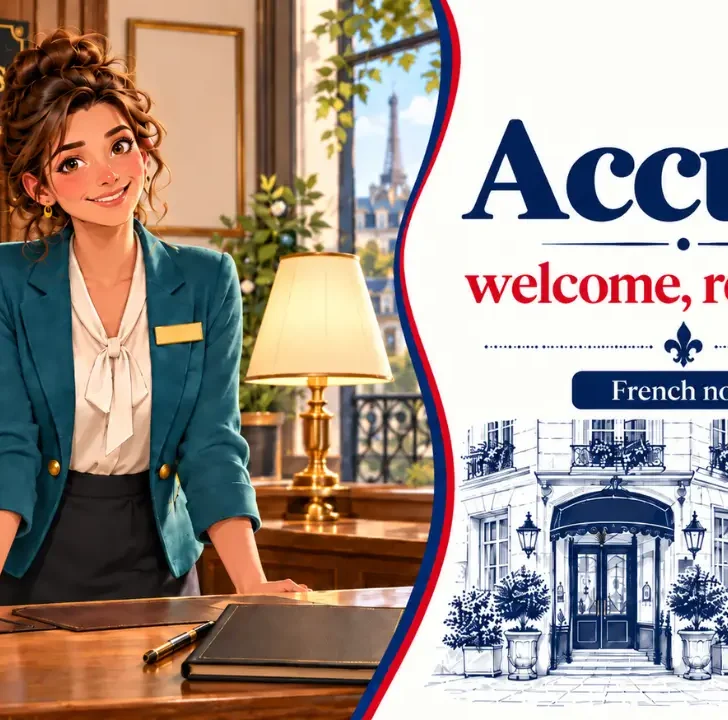 Accueil meaning in French, pronunciation & examples