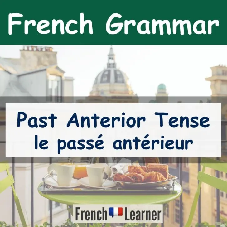 French Past Anterior Tense