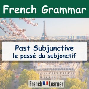French past subjunctive - le passé du subjonctif.