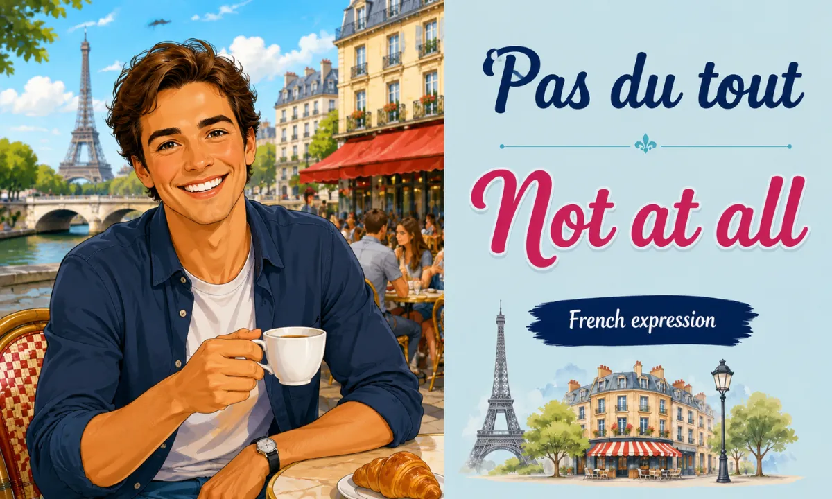 Pas du tout &ndash; Not at all &ndash; French expression &ndash; French Word of the Day