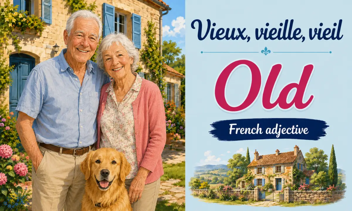 Vieux, vieille, vieil – Old – French adjective – French Word of the Day