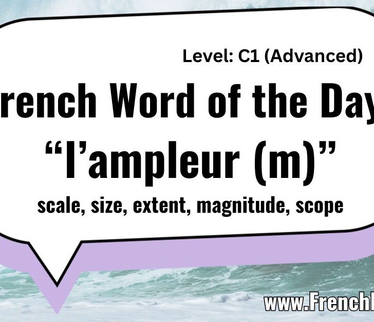“Ampleur” – An Advanced French Word Worth Knowing!