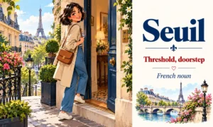 Seuil – Threshold, doorstep – French noun