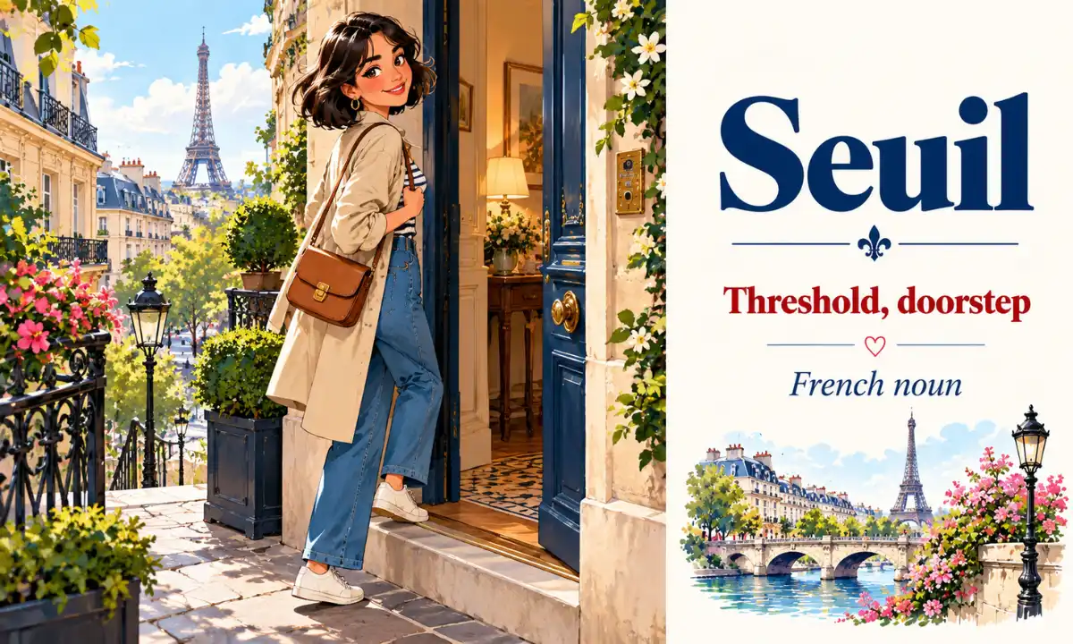 Seuil &ndash; Threshold, doorstep &ndash; French noun