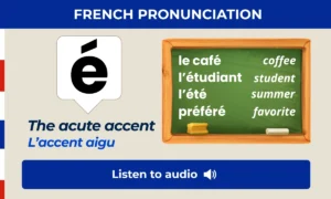 The acute accent – l'accent aigu – French pronunciation