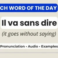 French Word of the Day – il va sans dire – pronunciation, audio, and examples