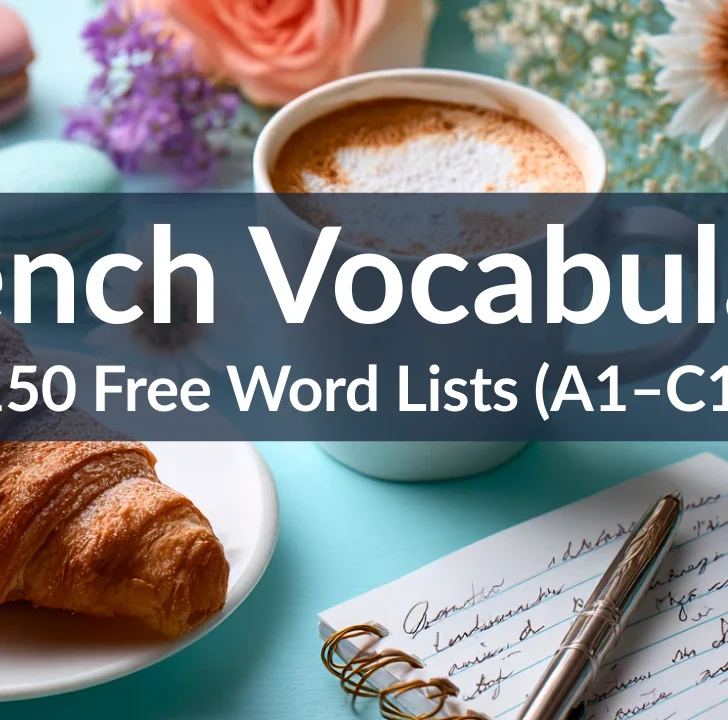 French Vocabulary — 150 Word Lists (A1 to C1)