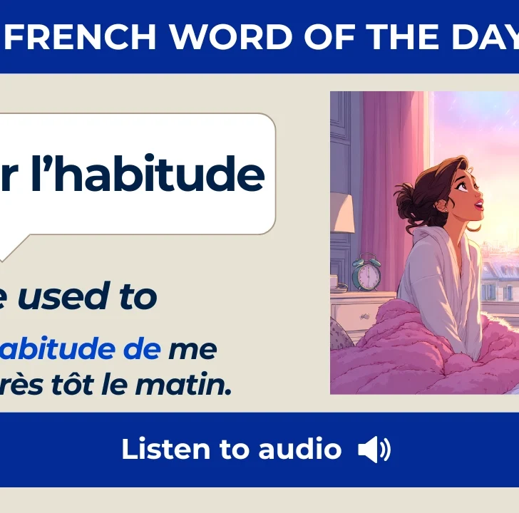 Avoir l’habitude — Meaning, Pronunciation, and Examples in French