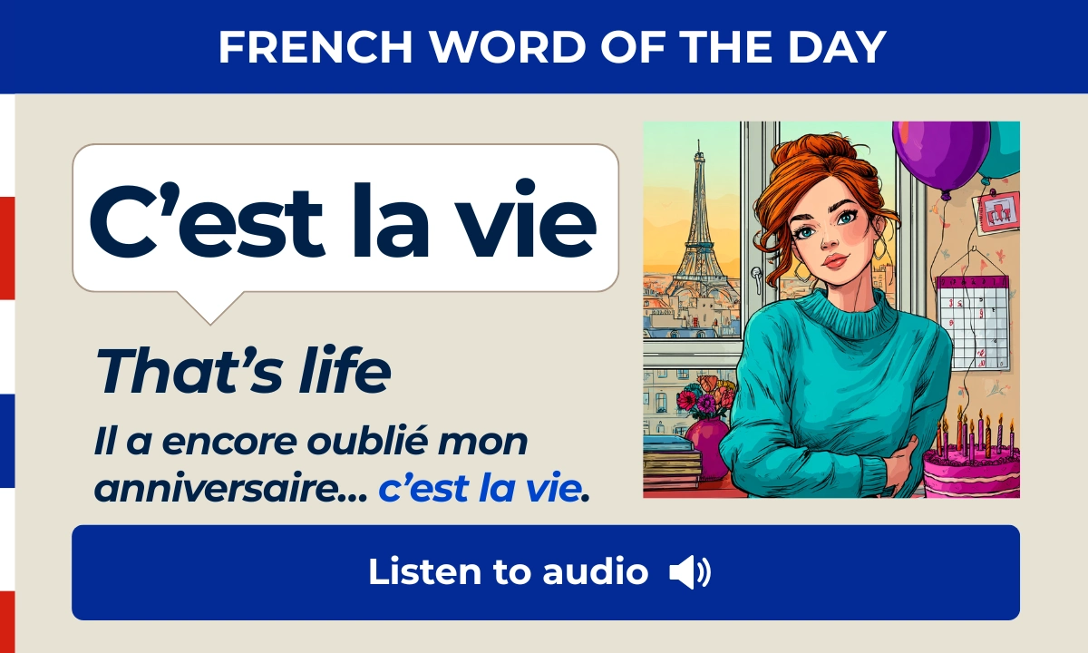 French Word of the Day – C'est la vie – That's life