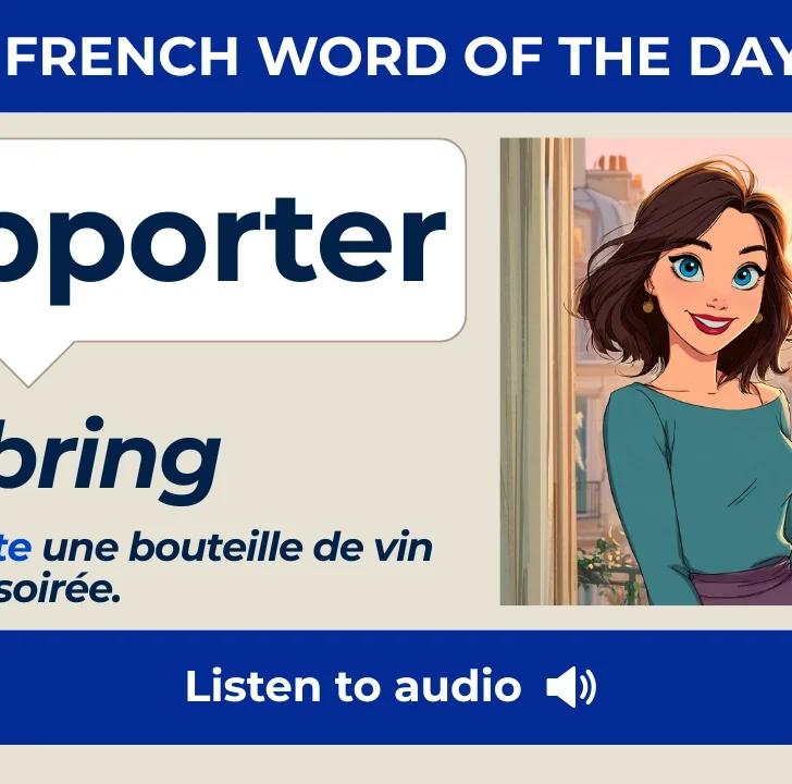 Apporter &mdash; Meaning, Pronunciation, and Examples in French