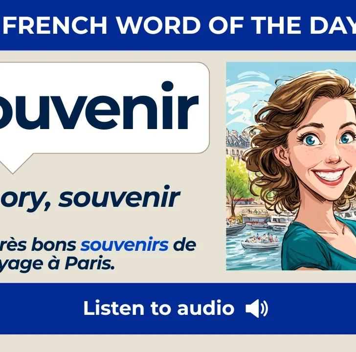 Souvenir — Meaning, Pronunciation, and Examples in French