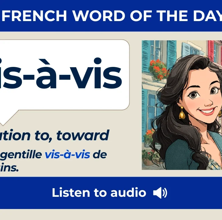 Vis-à-vis — Meaning, Pronunciation, and Examples in French