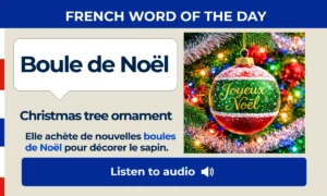 Boule de Noël – Christmas tree ornament – French Word of the Day