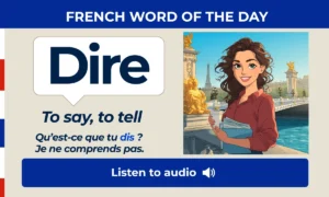 Dire – To say, to tell – French Word of the Day