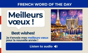 Meilleurs vœux – Best wishes – French Word of the Day