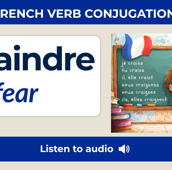 Craindre Conjugation: Charts, All Tenses, & Interactive Quiz