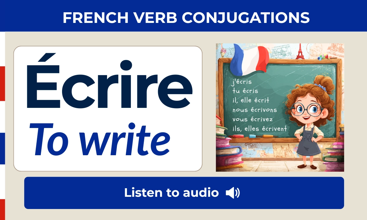 Write In French Écrire Conjugation — to write | FrenchLearner