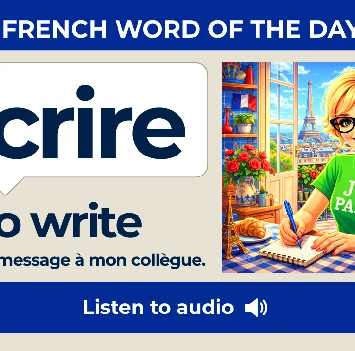 &Eacute;crire &mdash; Meaning, Pronunciation, and Examples in French