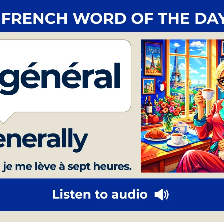 En g&eacute;n&eacute;ral &mdash; Meaning, Pronunciation, and Examples in French