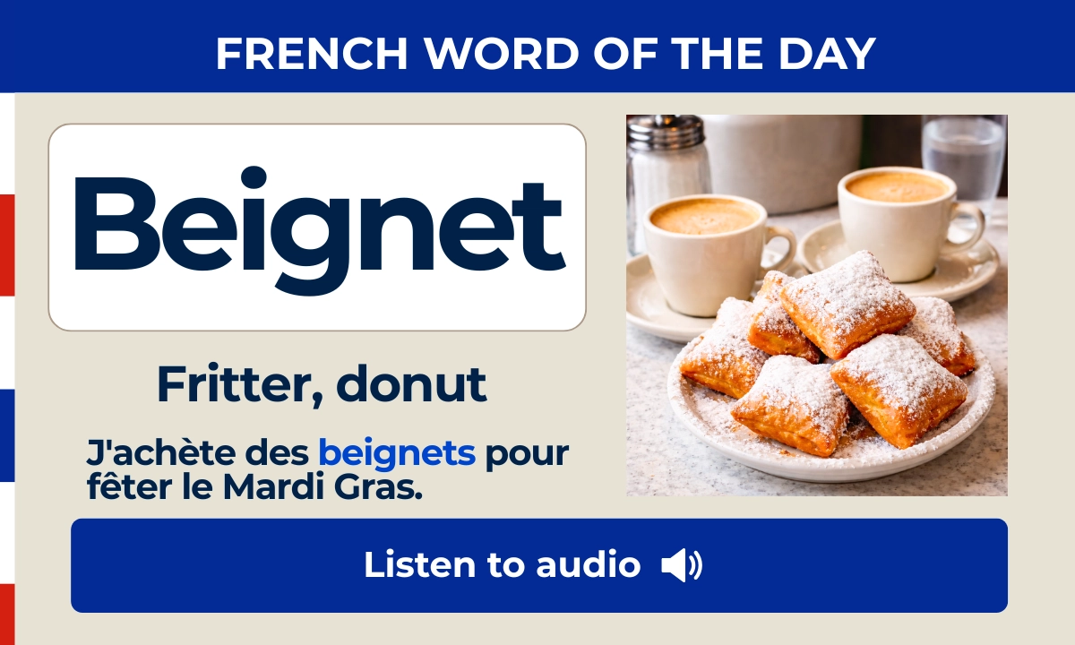 Beignet – Fritter, donut – French Word of the Day