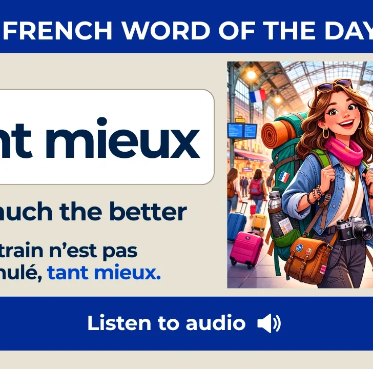 Tant mieux &mdash; Meaning, Pronunciation, and Examples in French