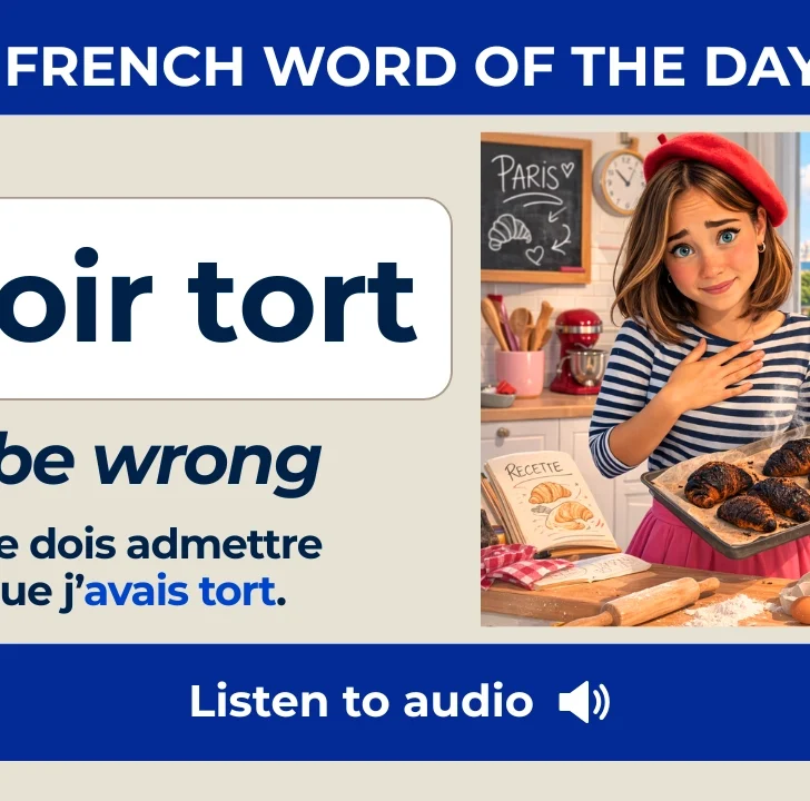 Avoir tort &mdash; Meaning, Pronunciation, and Examples in French