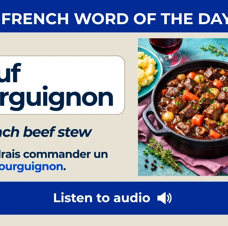 B&oelig;uf bourguignon &mdash; Meaning, Pronunciation, and Examples in French