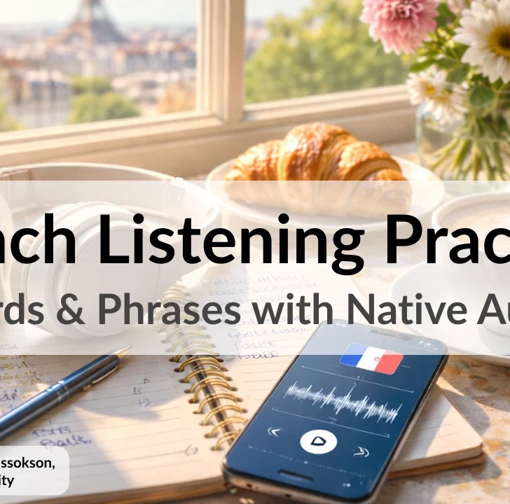 French Listening Practice with Native Audio: Words & Phrases