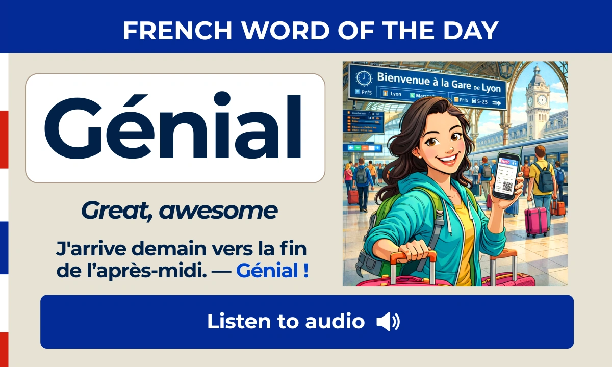 G&eacute;nial &ndash; Great, awesome &ndash; French Word of the Day