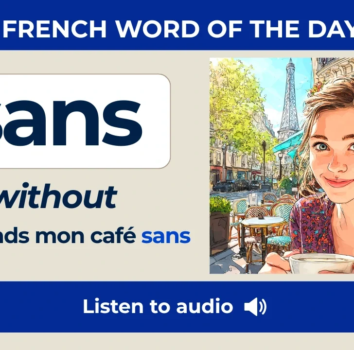 Sans &mdash; Meaning, Pronunciation, and Examples in French