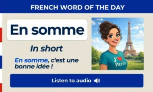 En somme – In short – French Word of the Day