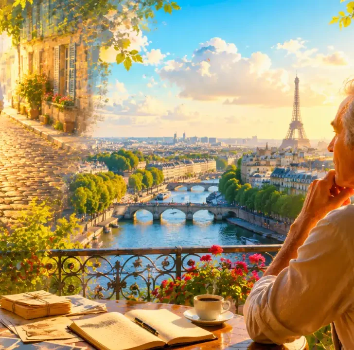 Hier encore (Charles Aznavour) &mdash; French Lyrics & English Translation