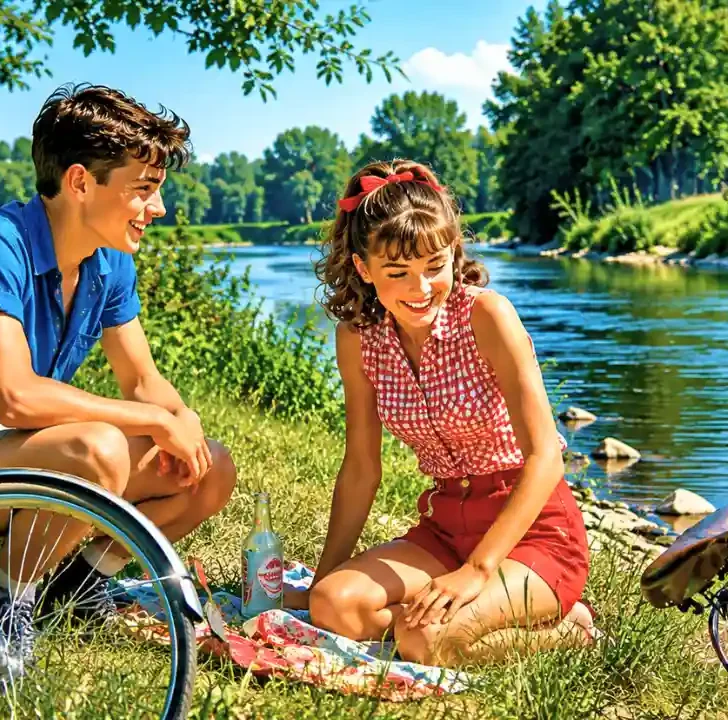 La bicyclette (Yves Montand) &mdash; French Lyrics & English Translation