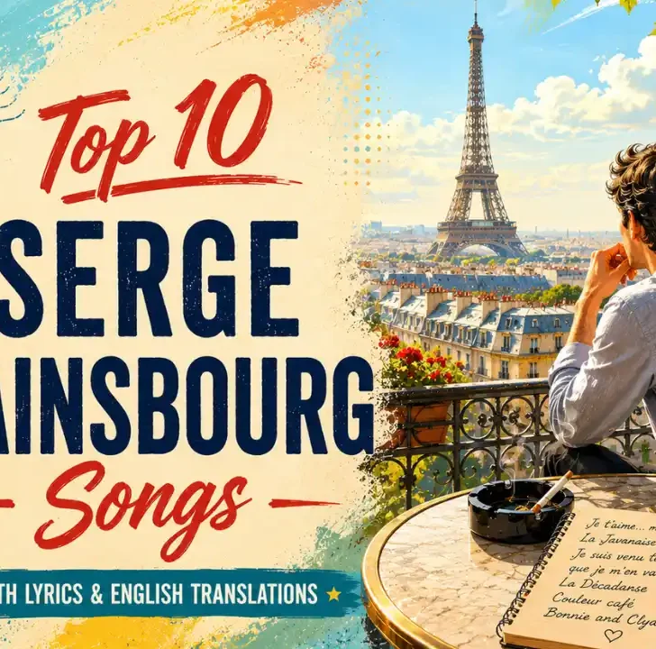 Top Serge Gainsbourg songs with lyrics and English translations