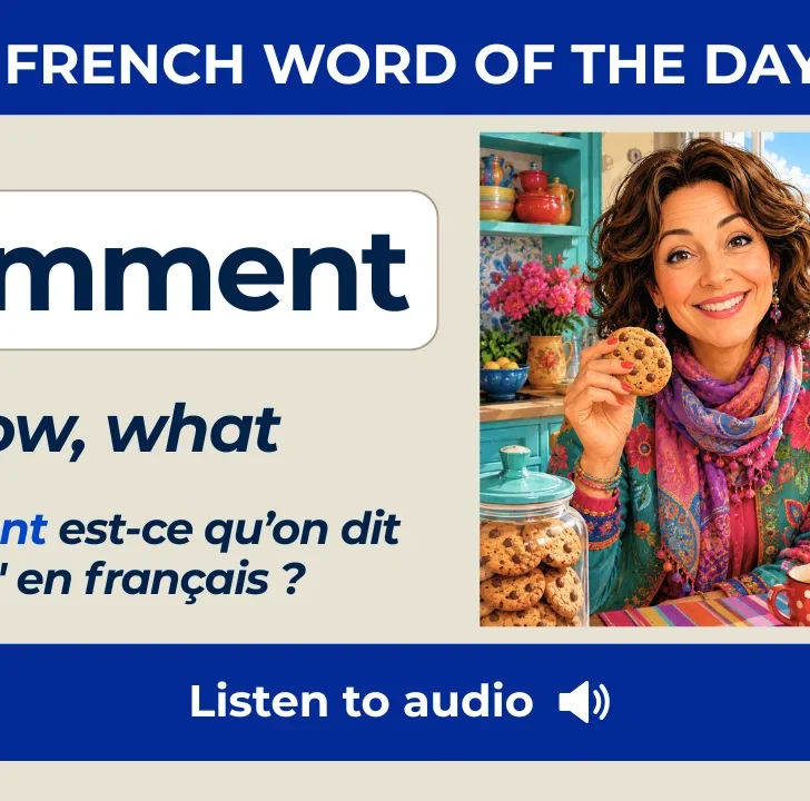 Comment — Meaning, pronunciation, examples with native audio