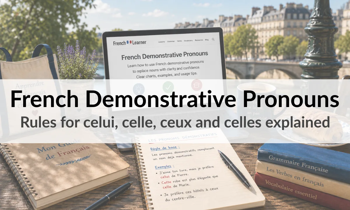 French Demonstrative Pronouns - Rules for celui, celle, ceux and celles explained