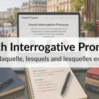 French Interrogative Pronouns – Lequel, laquelle, lesquels and lesquelles explained