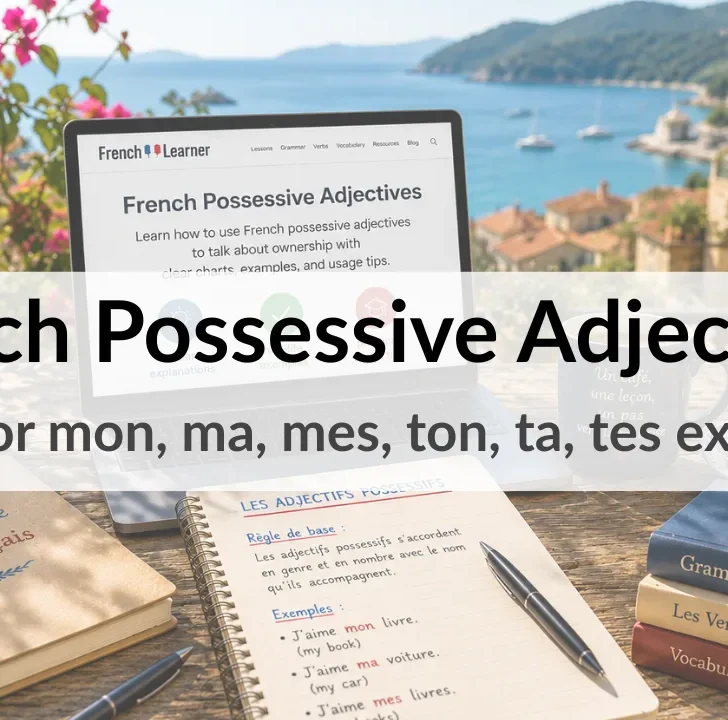 French Possessive Adjectives: My, your, his, her, our, their
