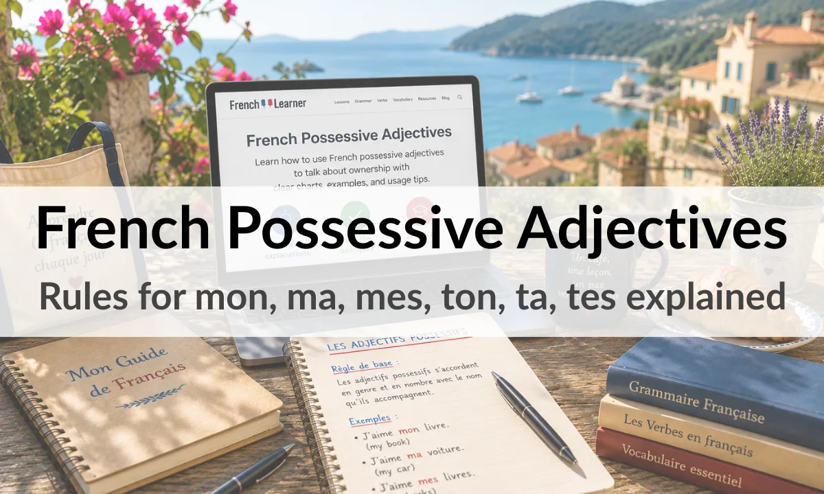 French Possessive Adjectives &ndash; Rules for mon, ma, mes, ton, ta, tes explained