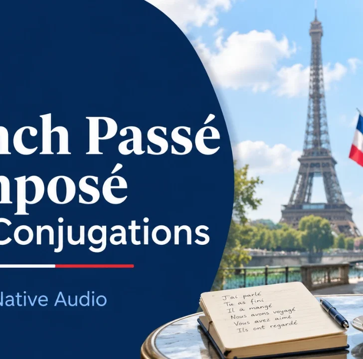 25 French Pass&eacute; Compos&eacute; Verb Conjugations With Native Audio